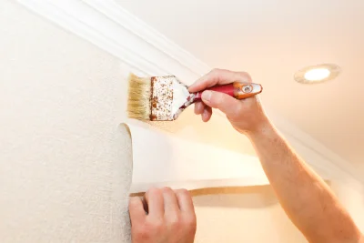 Pose de papier peint à Hecq — revêtements muraux et toiles de verre
